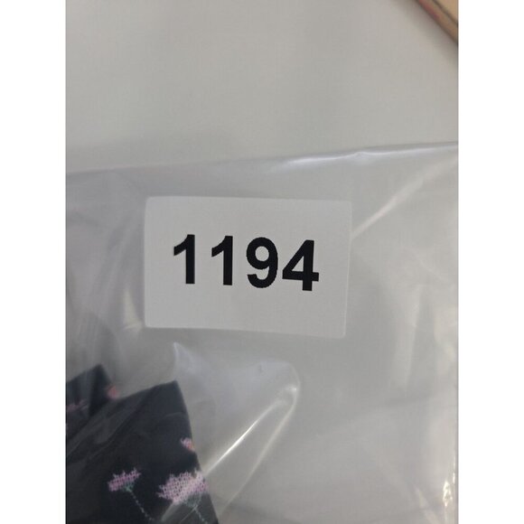 Girls Tank Black Floral Dress Linen Blend - Art Class L 10/12 - Picture 5 of 5